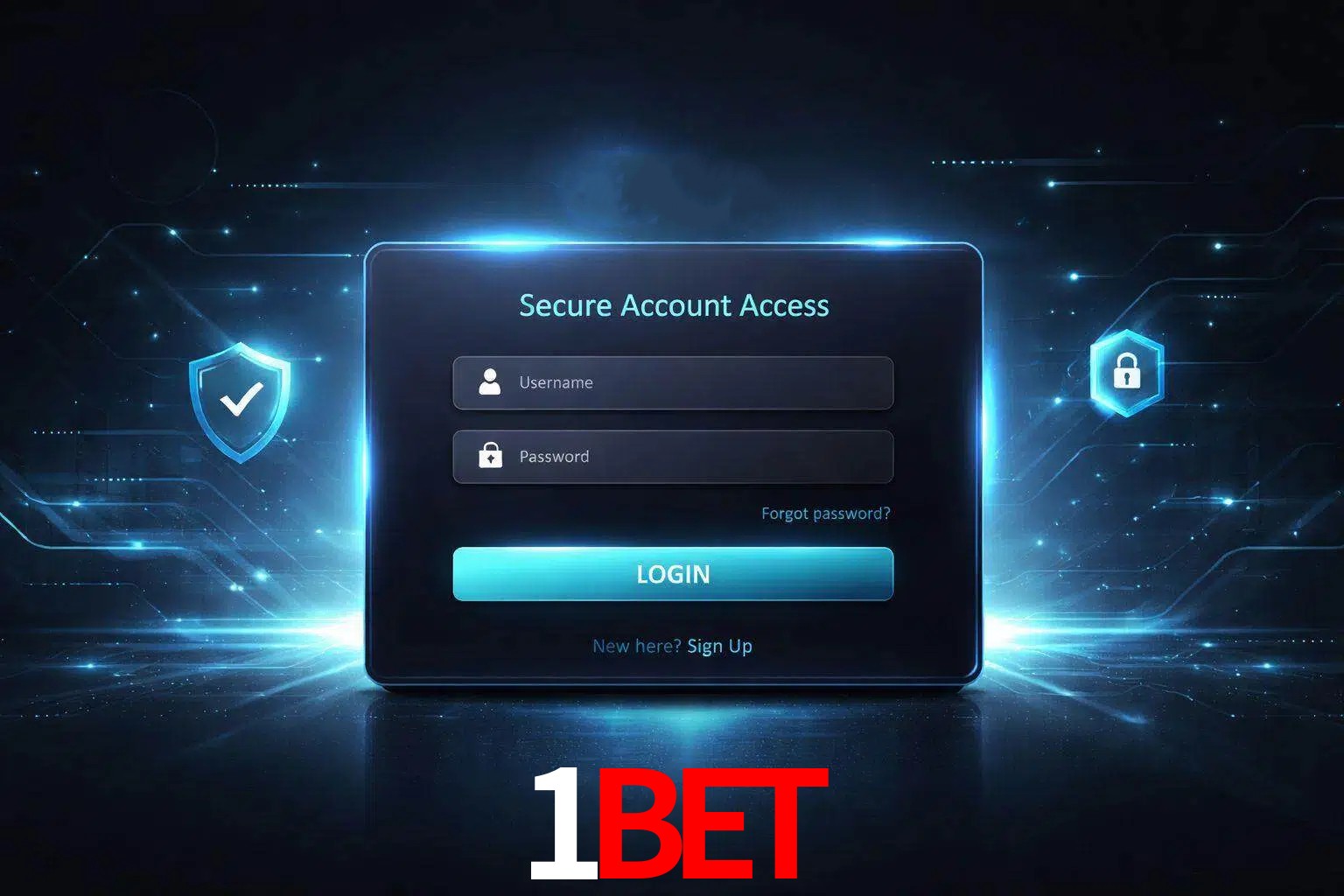 Pantalla de inicio de sesión de cuenta 1bet para usuarios en México
