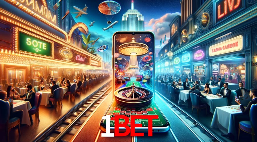 Página principal de 1bet Casino con juegos en vivo y tragamonedas para México