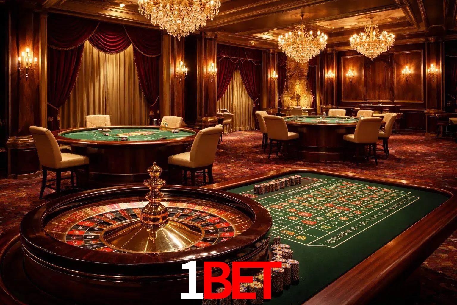 Una escena premium de mesa de casino en vivo con cartas, elementos de ruleta y un ambiente pulido de estudio de transmisión.